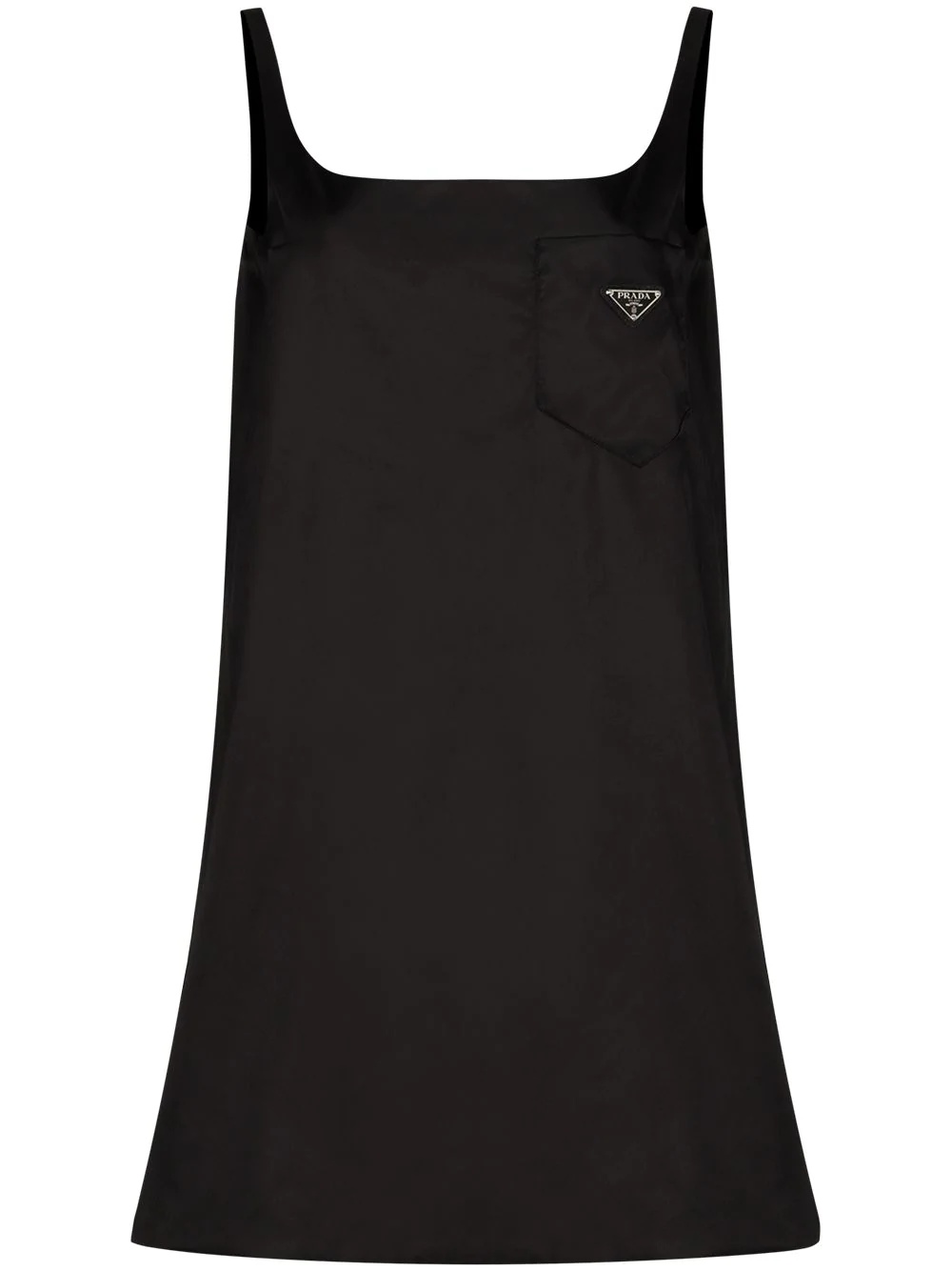 logo-print slip dress - 1