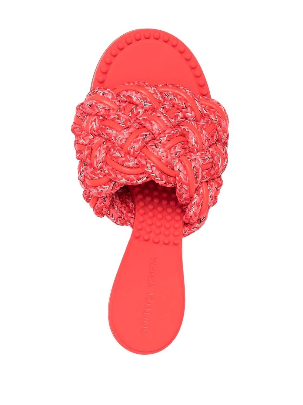 Intrecciato-weave mules - 4