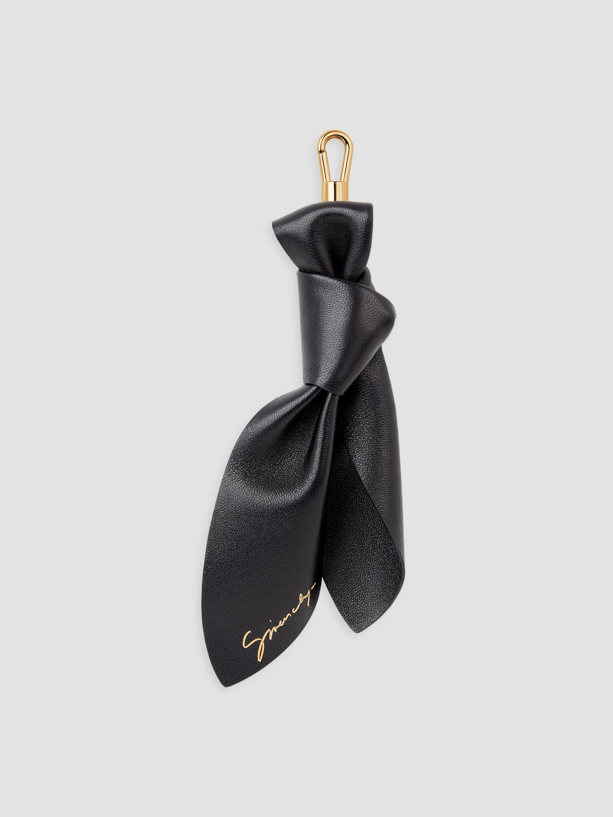 Women's Lucky Charms Bow Charm Bag in Nappa Leather - Black - 1