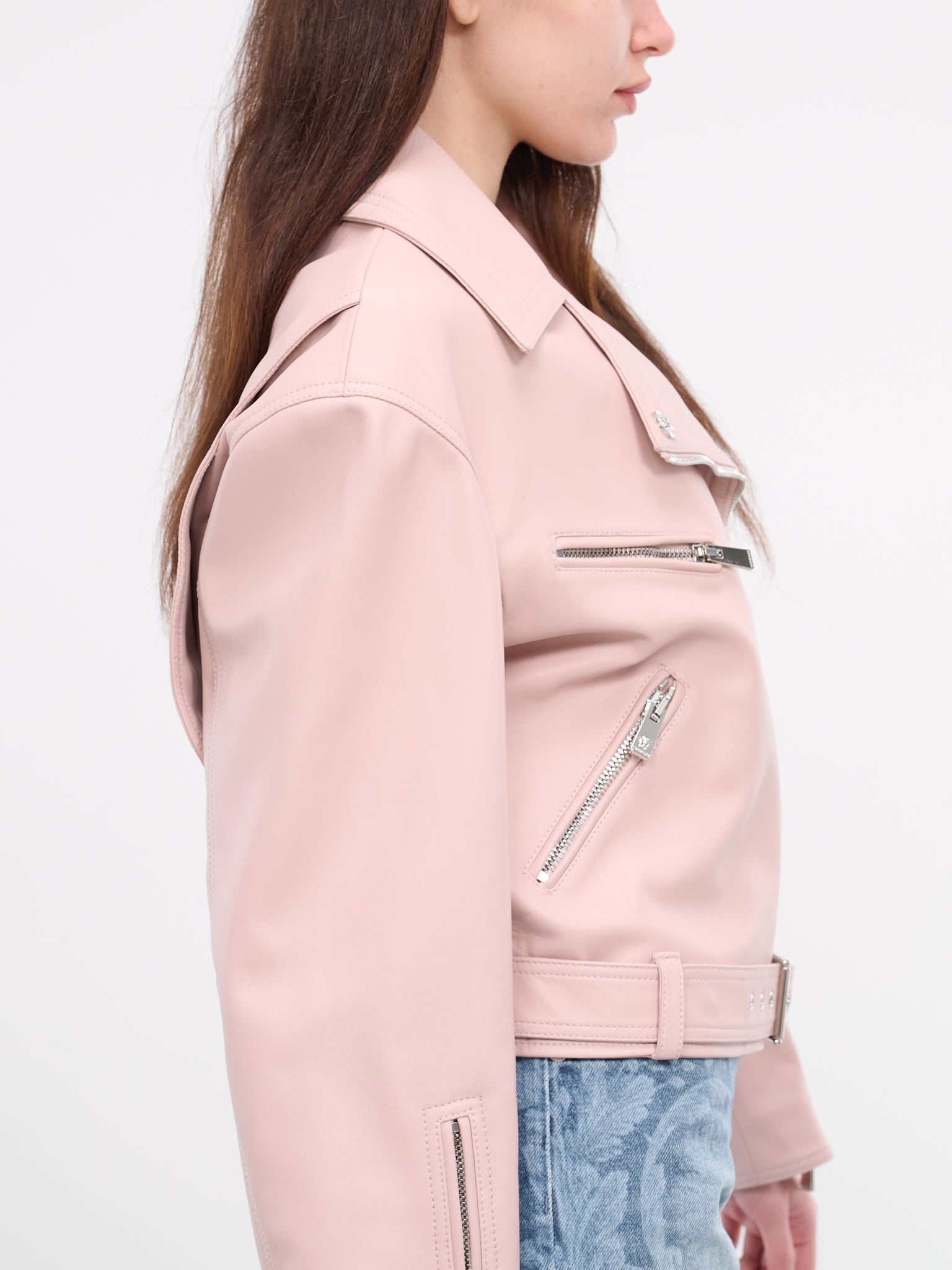Leather Biker Jacket - 4