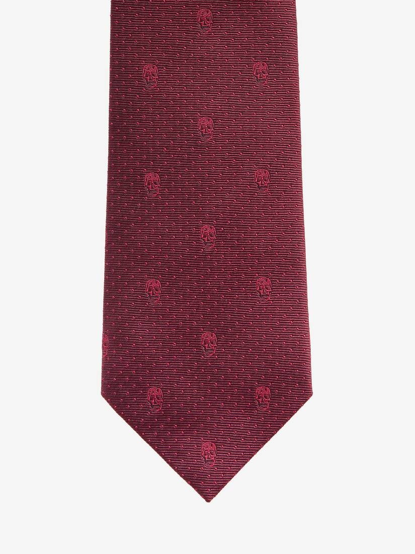 Skull Polka Dot Tie - 3