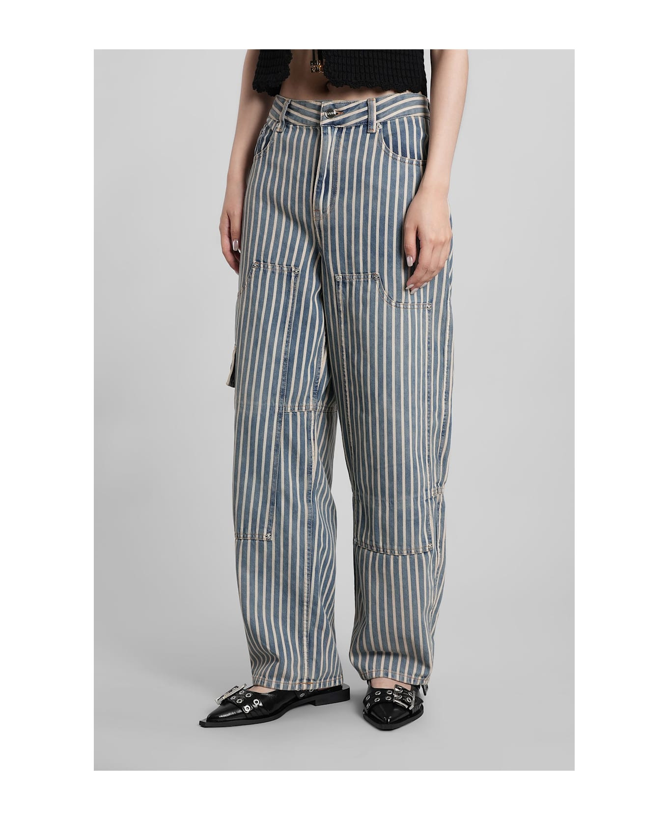 Jeans In Blue Cotton - 4