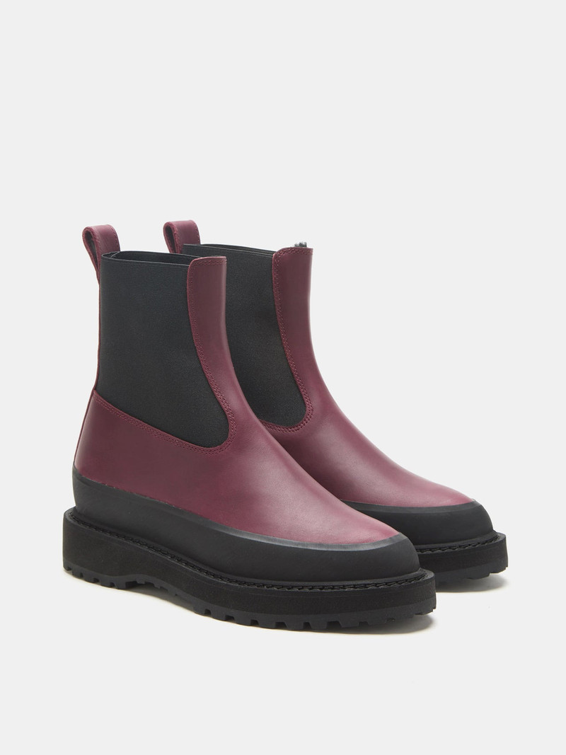 LE MONDE BÉRYL Chelsea Dolomite / Burgundy Leather outlook