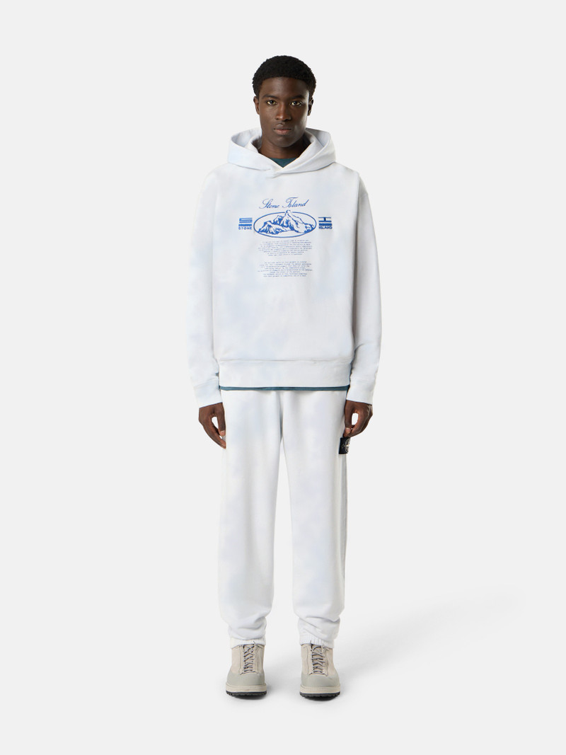 Stone Island 6200013 ORGANIC COTTON FLEECE ICE TREATMENT outlook
