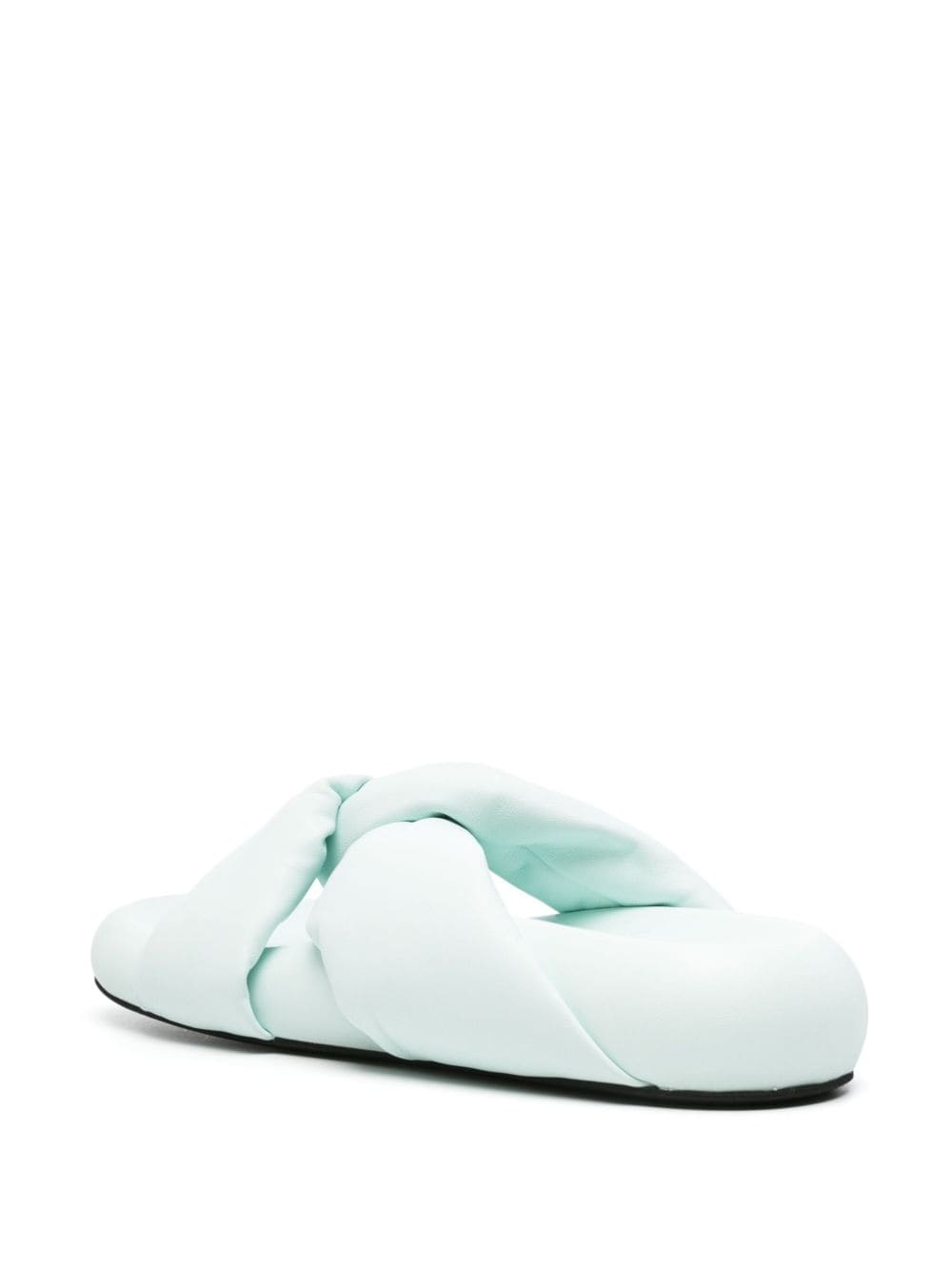 Bubble twist-detail leather slides - 3