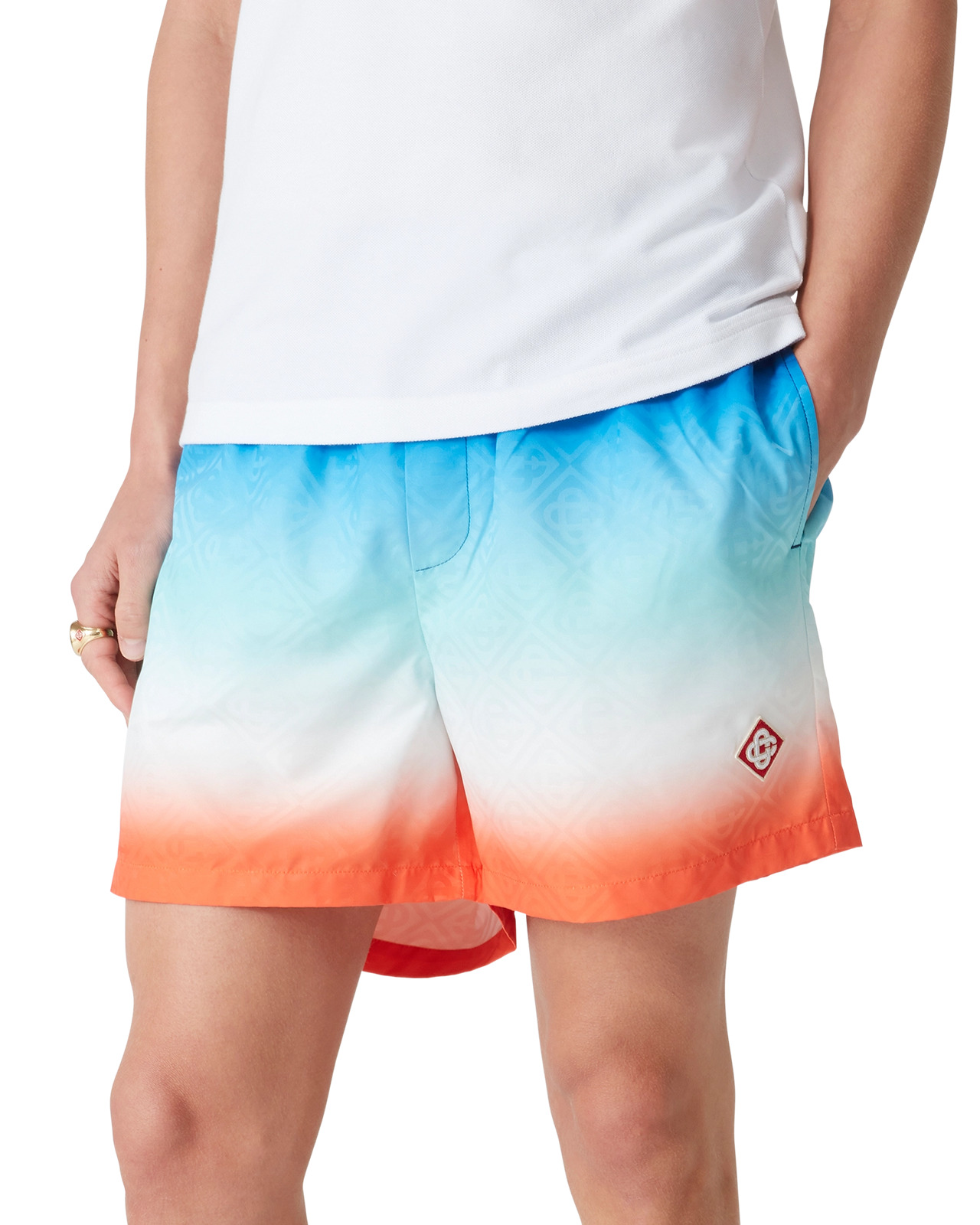 Gradient Jacquard Swim Shorts | Casablanca Paris - 5