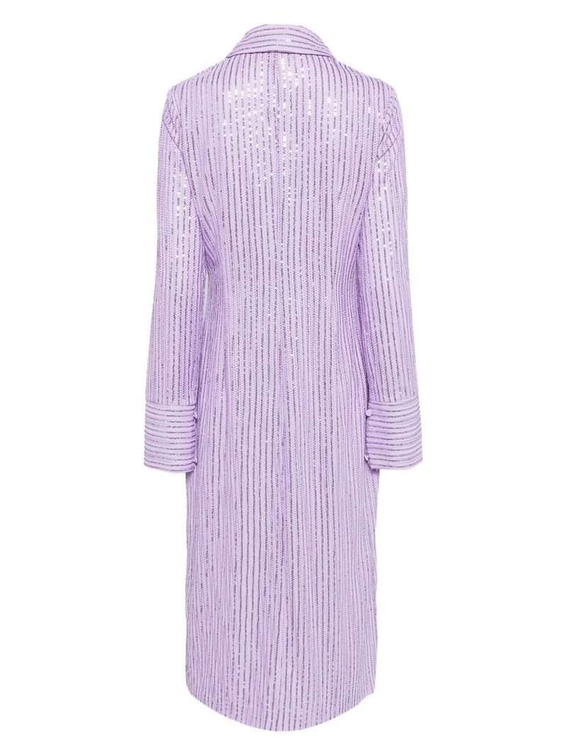 STINE GOYA Sonja sequin-embellished shirtdress outlook