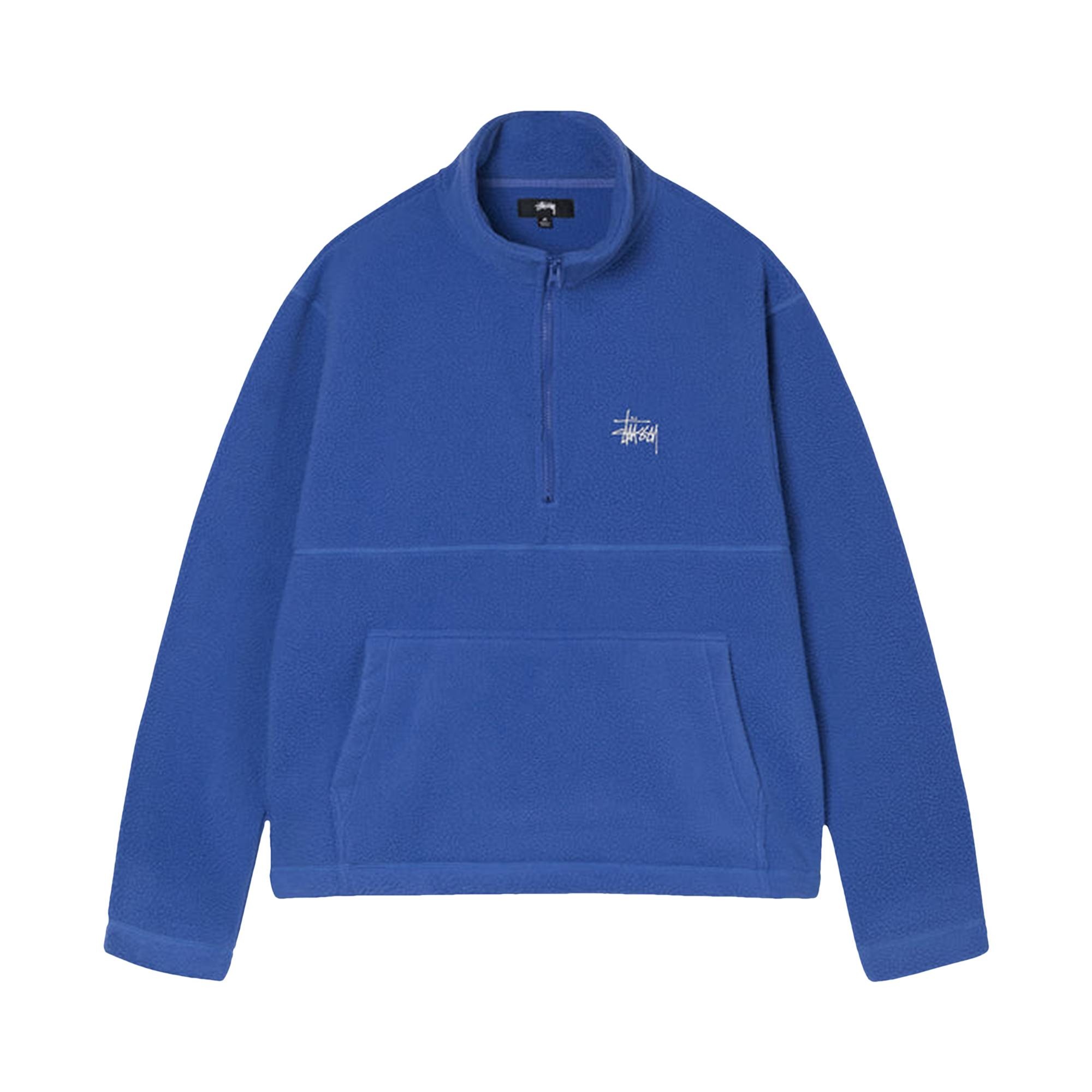 Stussy Half Zip Mock Neck 'Periwinkle'