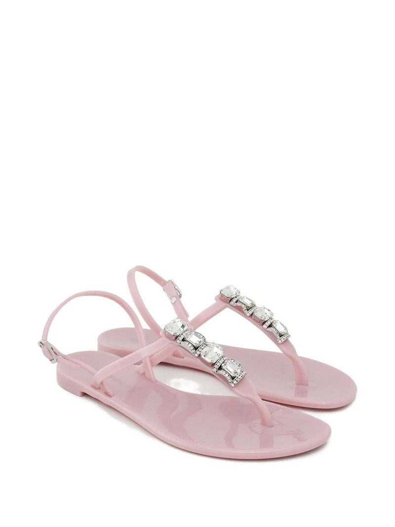 CASADEI crystal thong sandals outlook