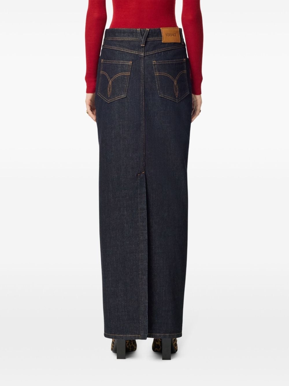 Medusa '95 denim skirt - 4