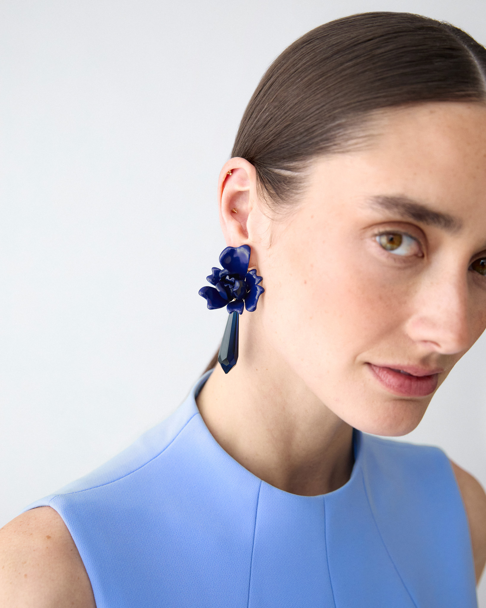 Enamel Tulip Earrings - 2