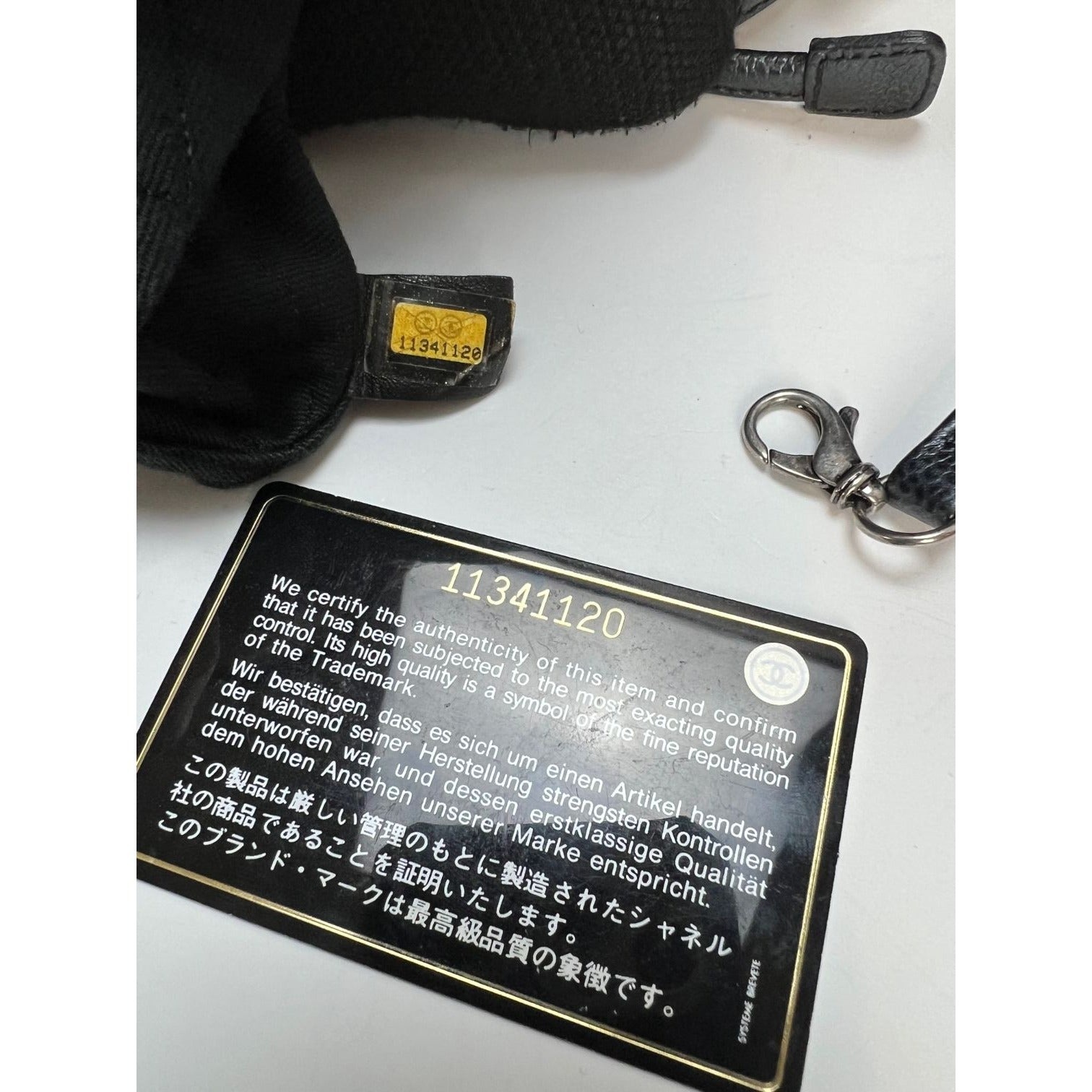 CHANEL Satin CC Large Black Bucket Shouler Bag - 10