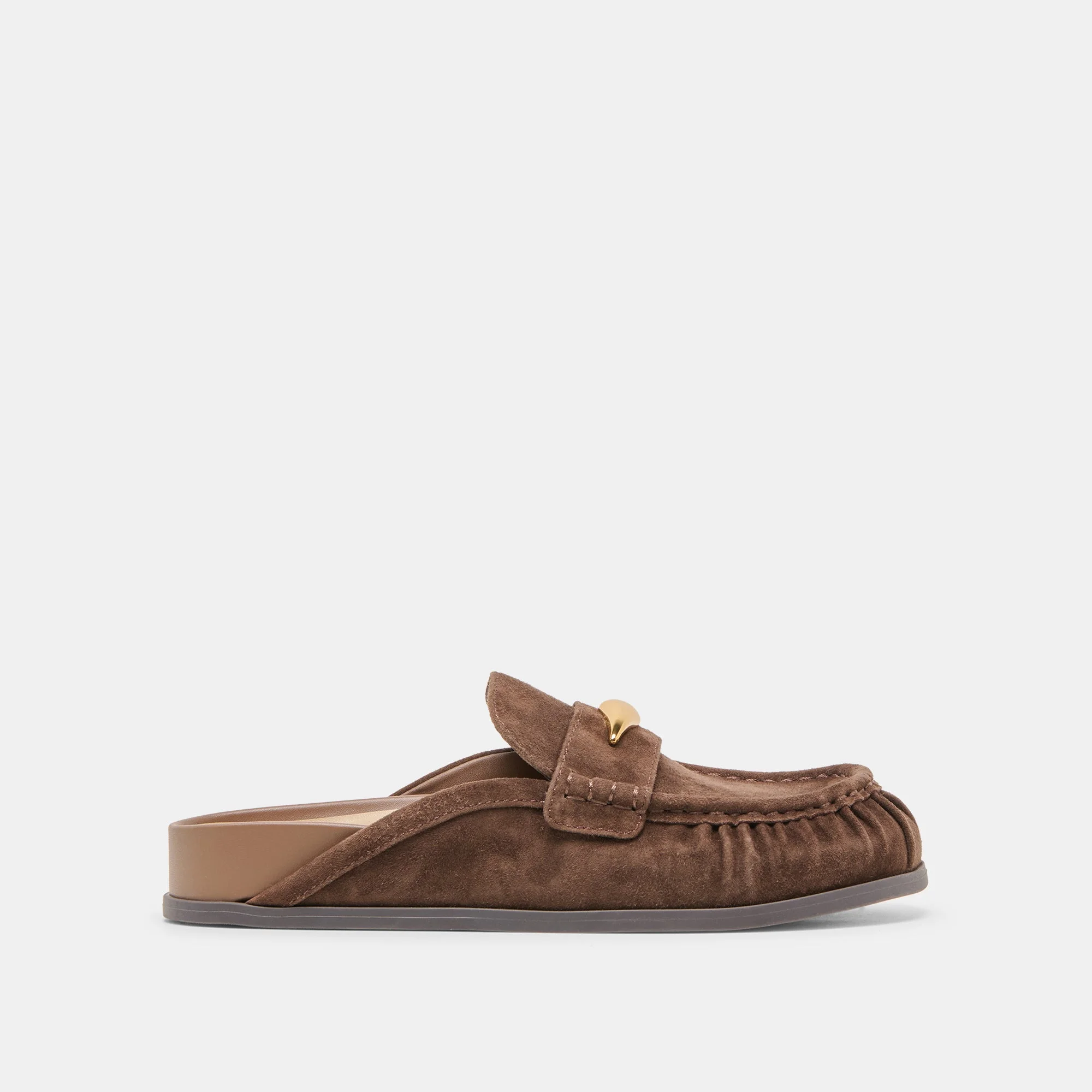 JODERO FLATS DK BROWN SUEDE - 1