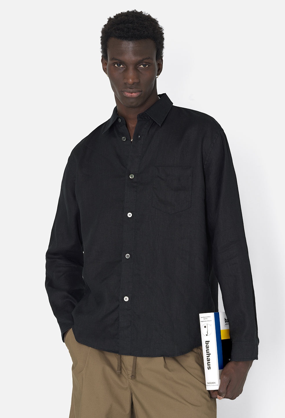LINEN CLOAK BUTTON UP - 2