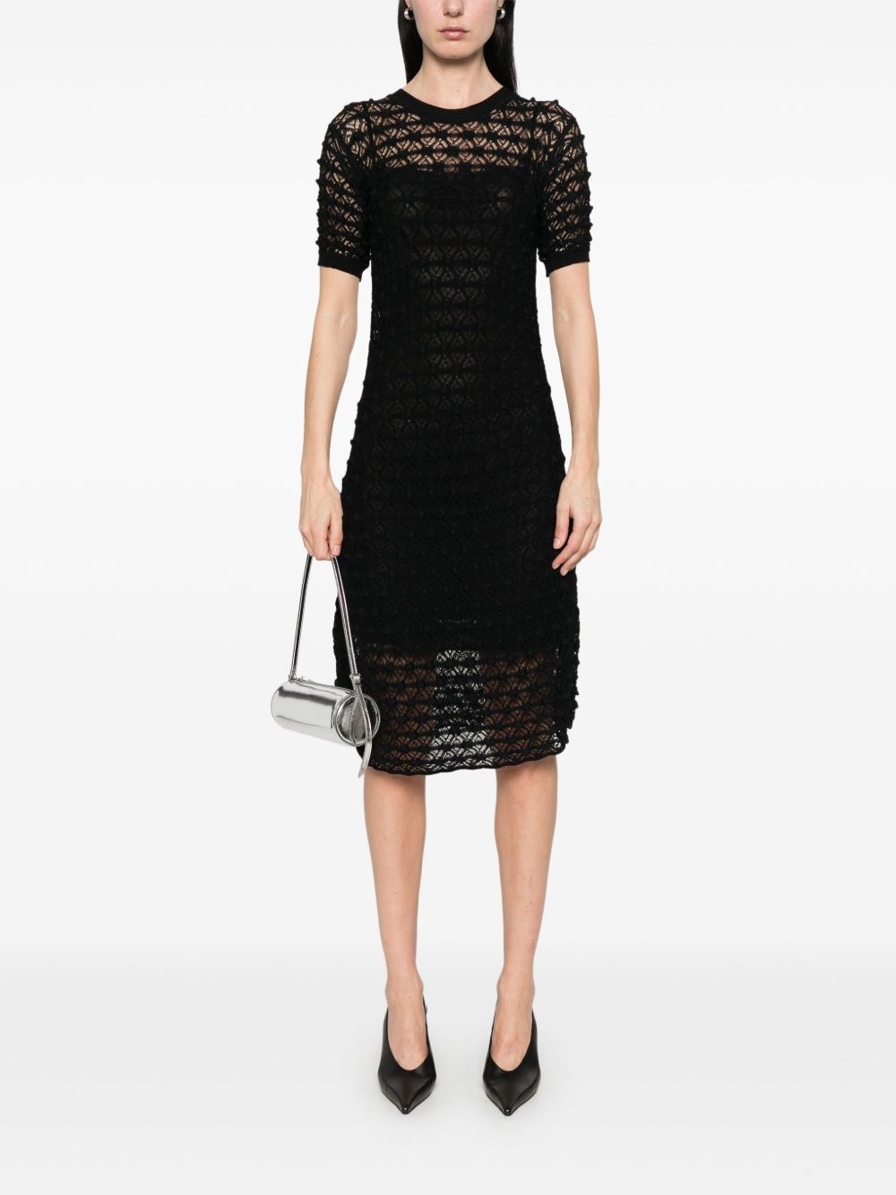 lace midi dress - 2