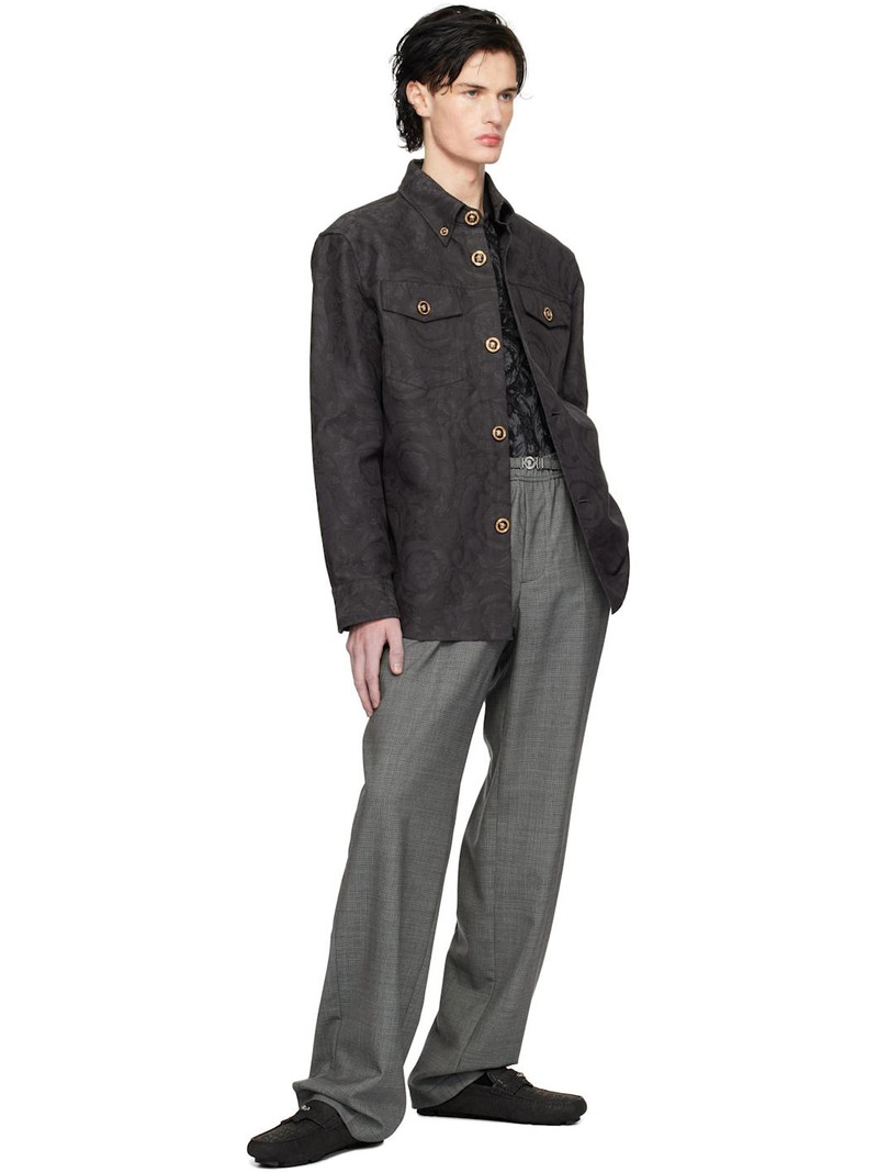 VERSACE Black Driver Loafers outlook
