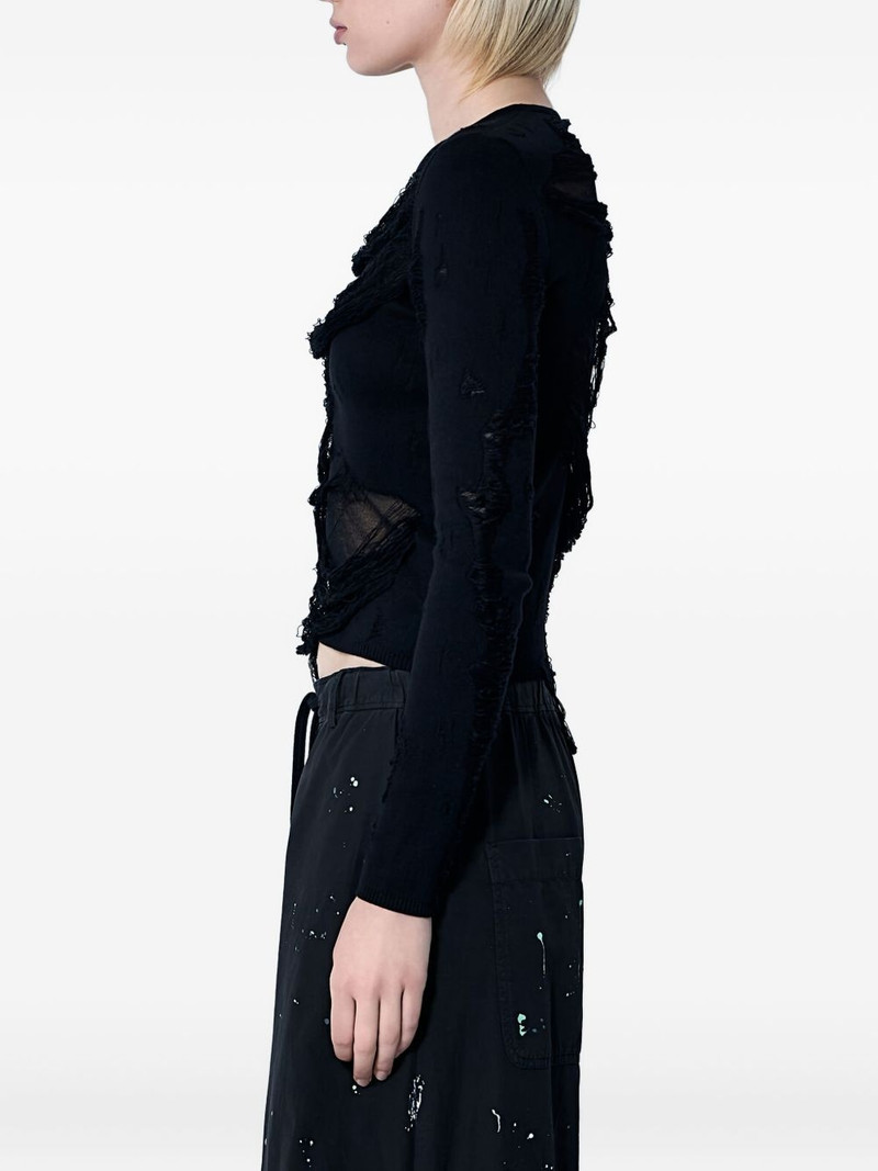 distressed crew-neck sweater 3