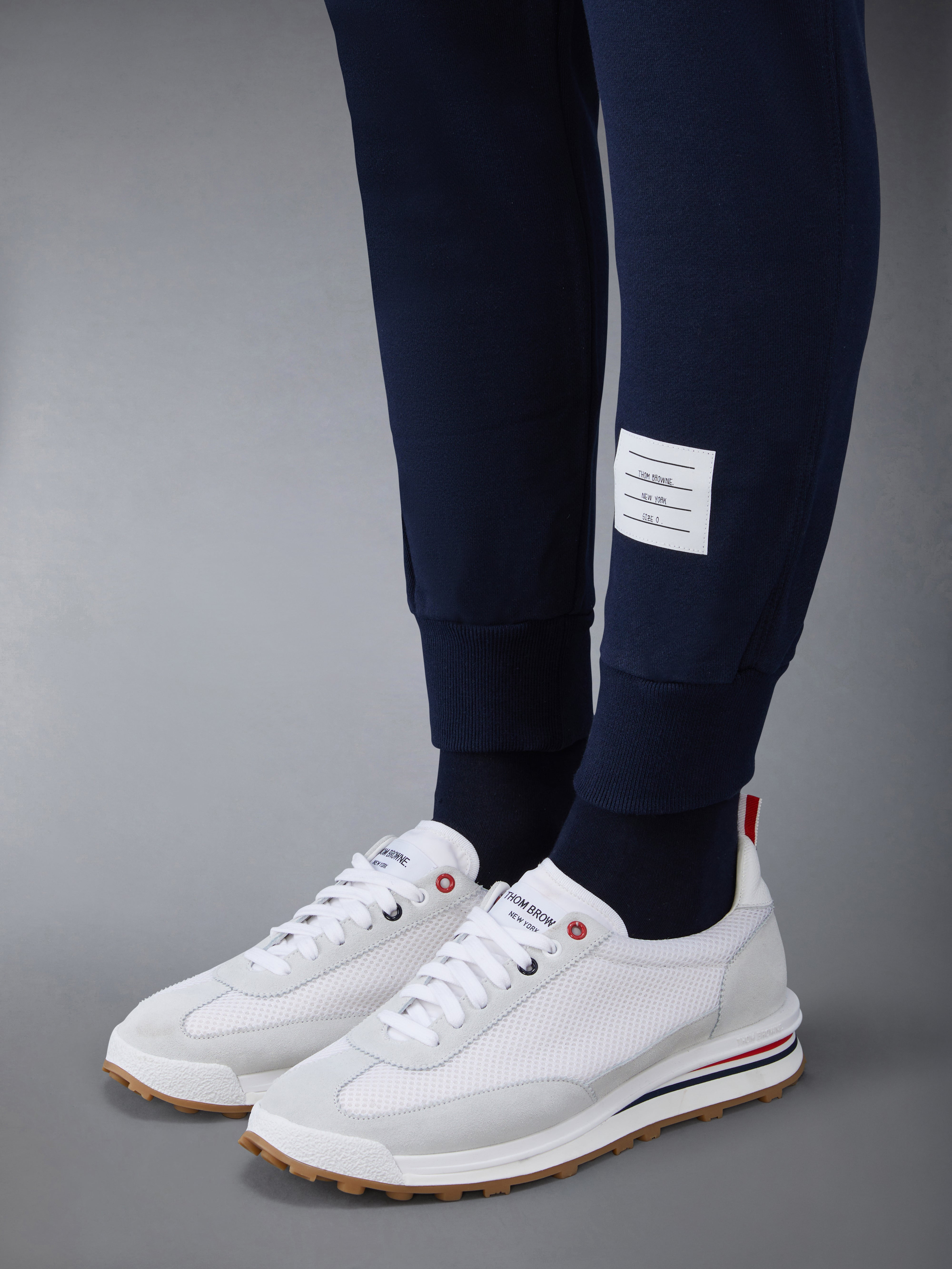 Navy Cotton Loopback Knit Engineered 4-bar Sweatpant - 6