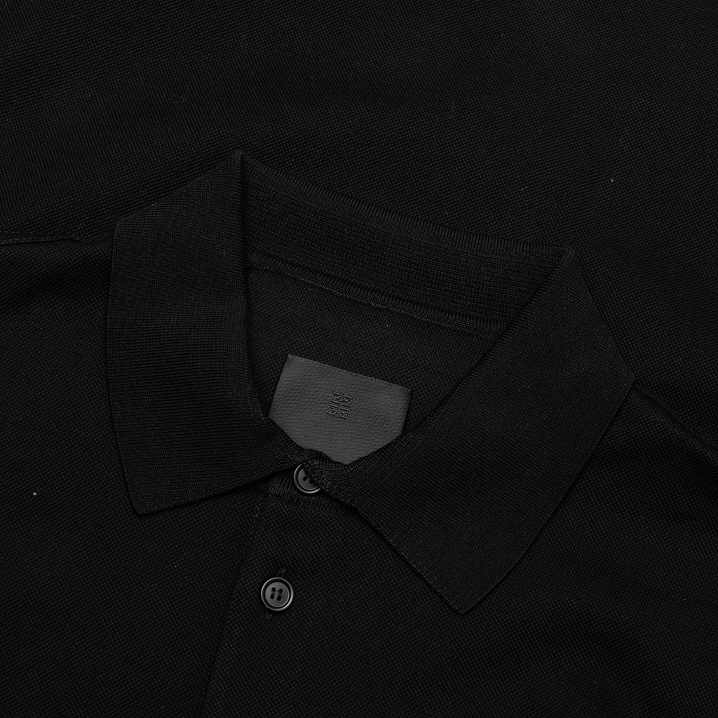 POLO IN COTTON WITH 4G DETAIL - BLACK - 3
