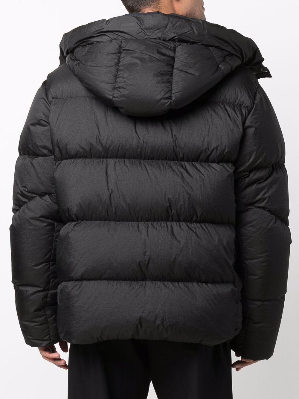 oversized hooded down jacket - 4