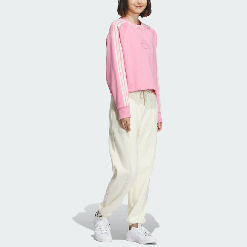 adidas (WMNS) adidas Originals Crew Neck Sweatshirt 'Pink' IX4229 outlook