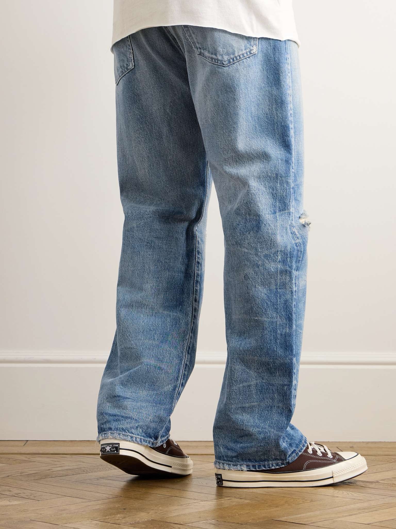 Wyatt Straight-Leg Distressed Jeans - 4