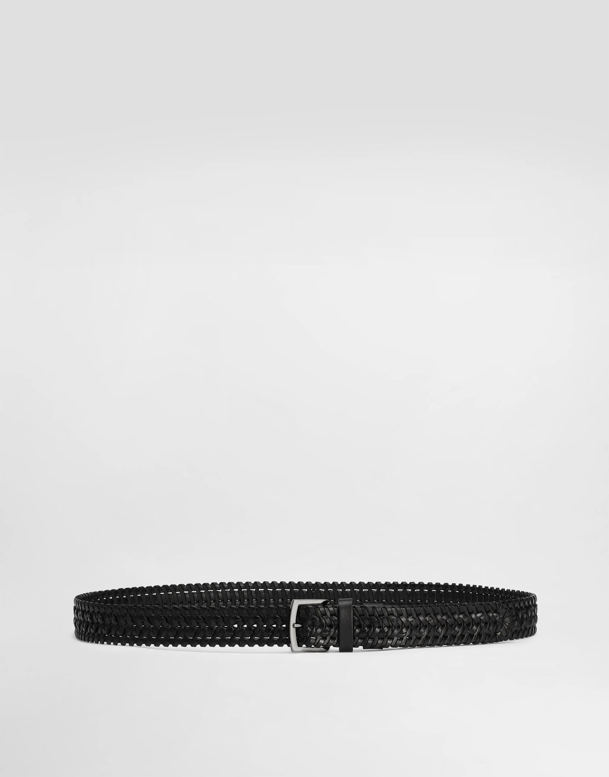 Woven leather belt - 1