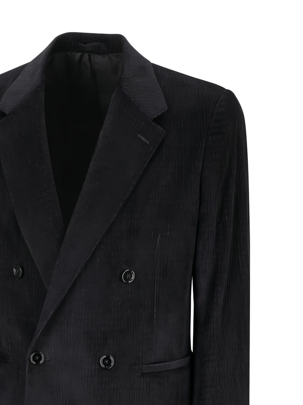 double-breasted corduroy jacket - 3
