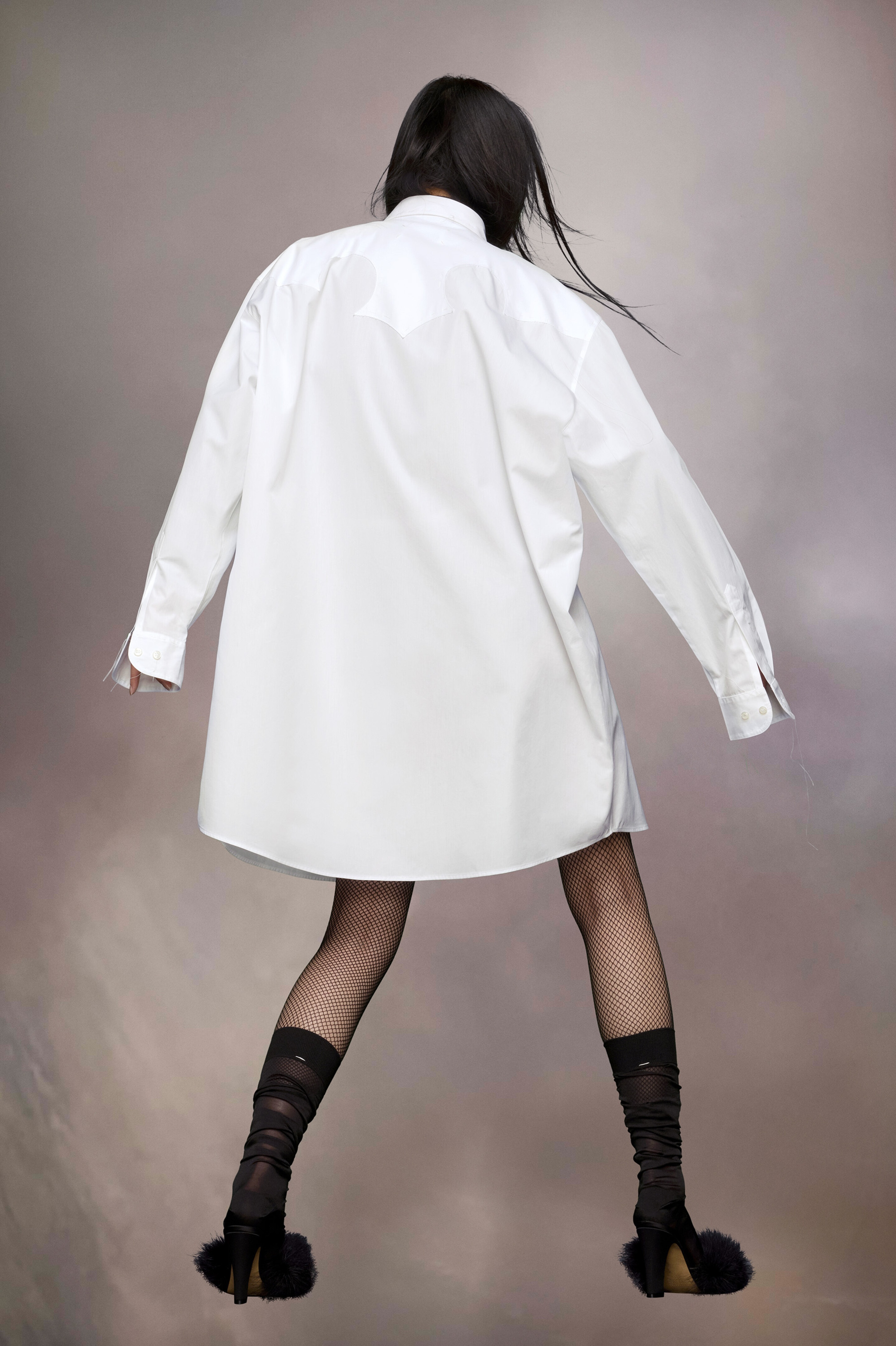 Maison Margiela Cotton poplin shirt dress | REVERSIBLE