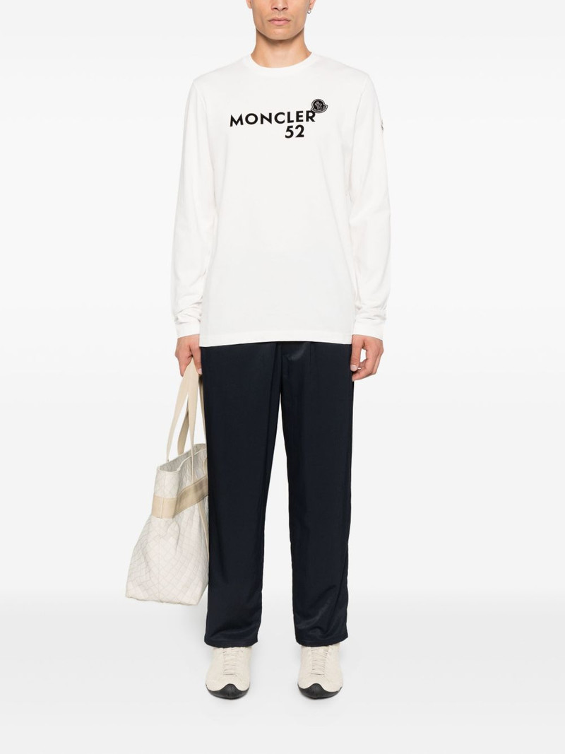 Moncler logo-print long-sleeve T-shirt outlook