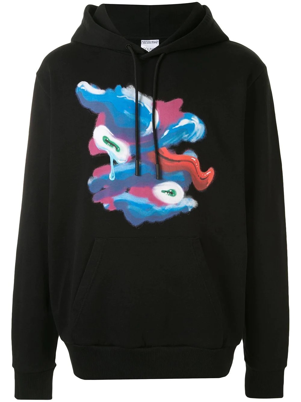 Fools Tongue print hoodie - 1