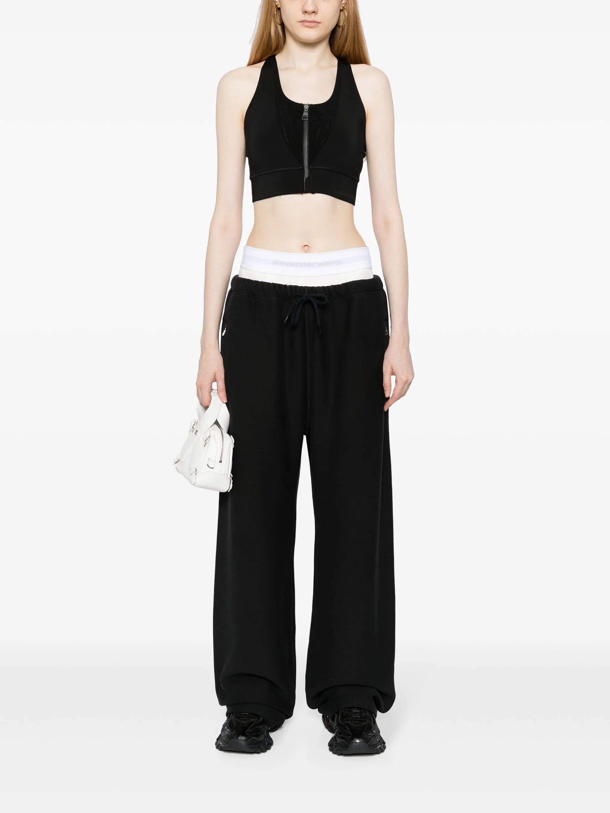 Alexander Wang Layered-design Cotton Track Pants - 5
