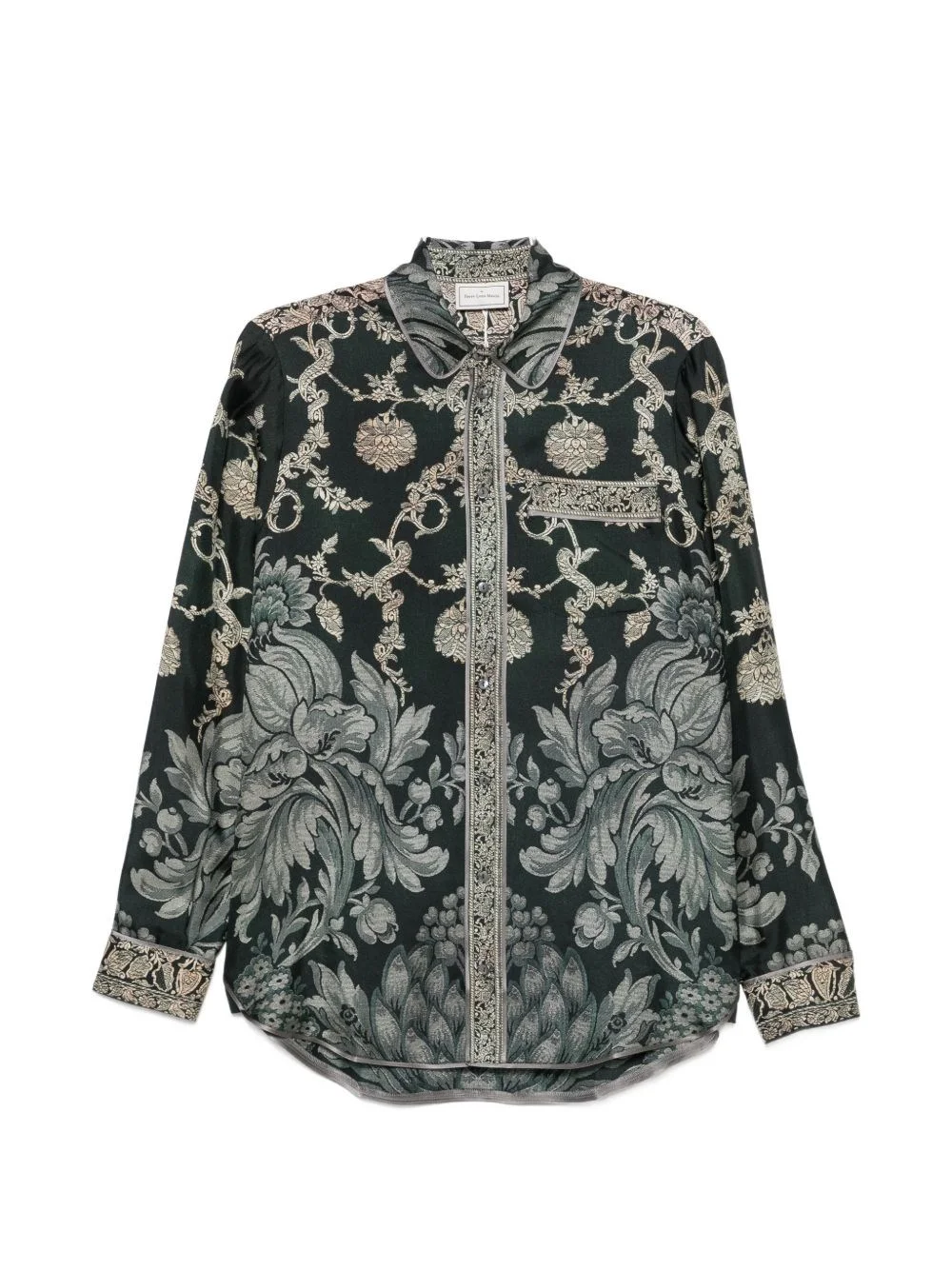Printed silk shirt - 1