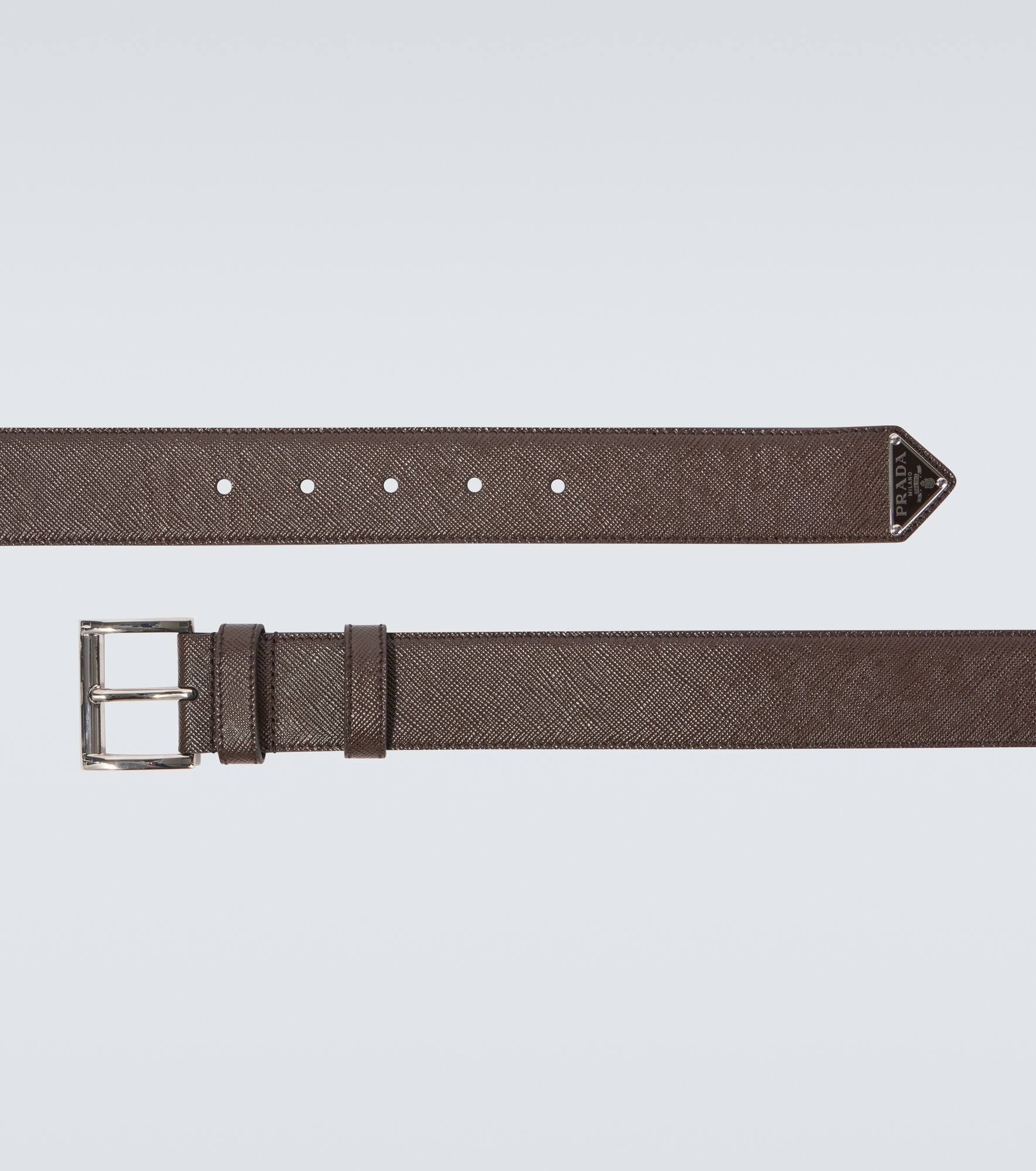 Saffiano leather belt - 4