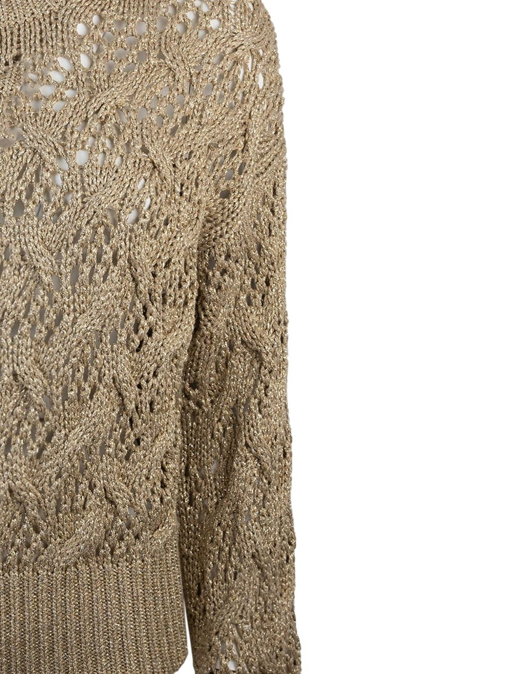 geometric-pattern knit sweater - 3