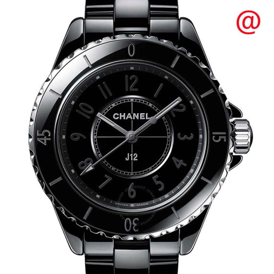 Chanel J12 Phantom Quartz Black Dial Ladies Watch H6346 - 1
