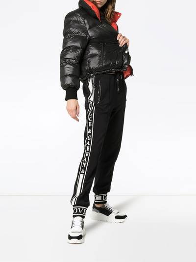 Dolce & Gabbana logo stripe cotton track pants outlook