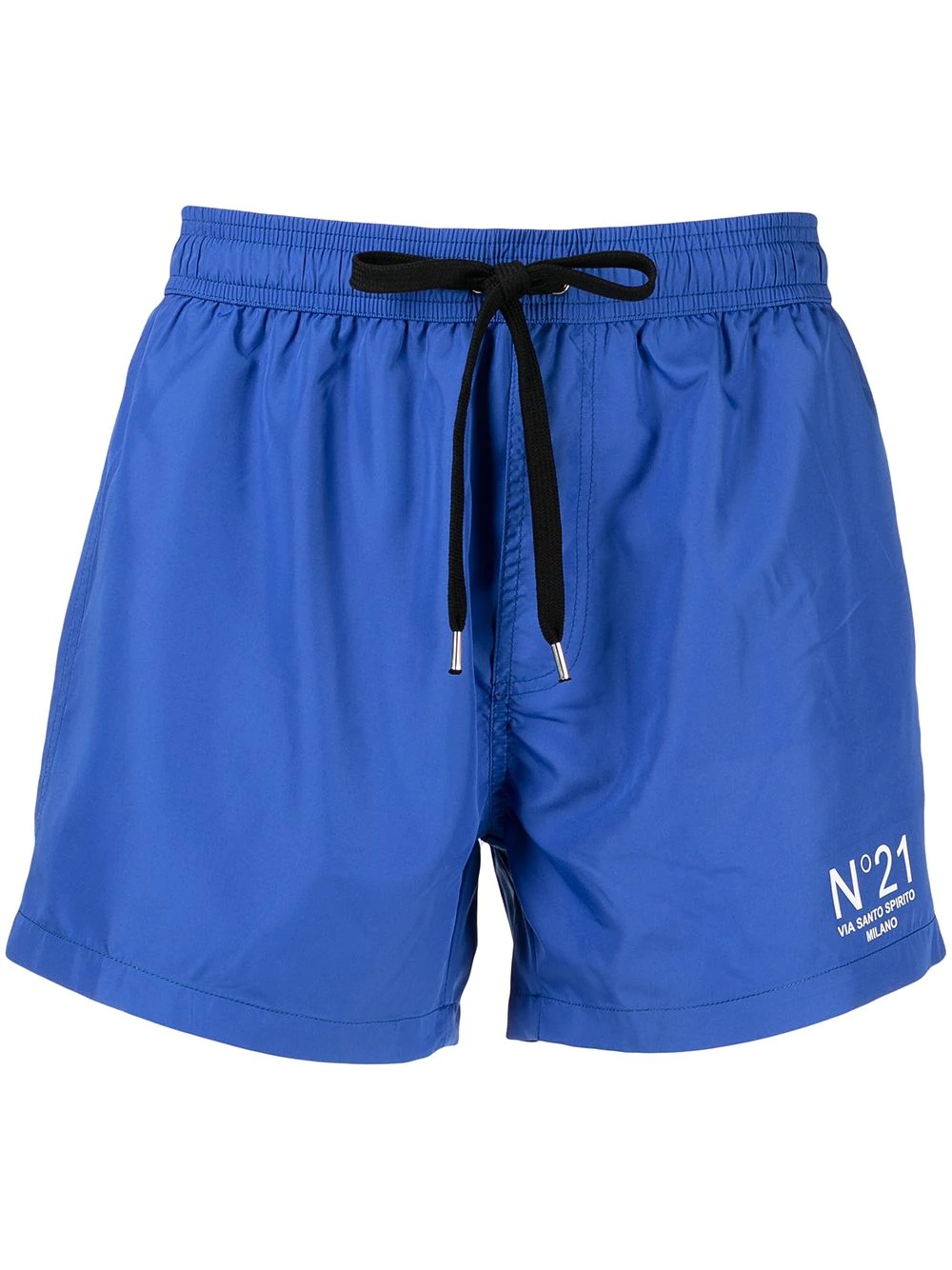 logo print swimming shorts - 1