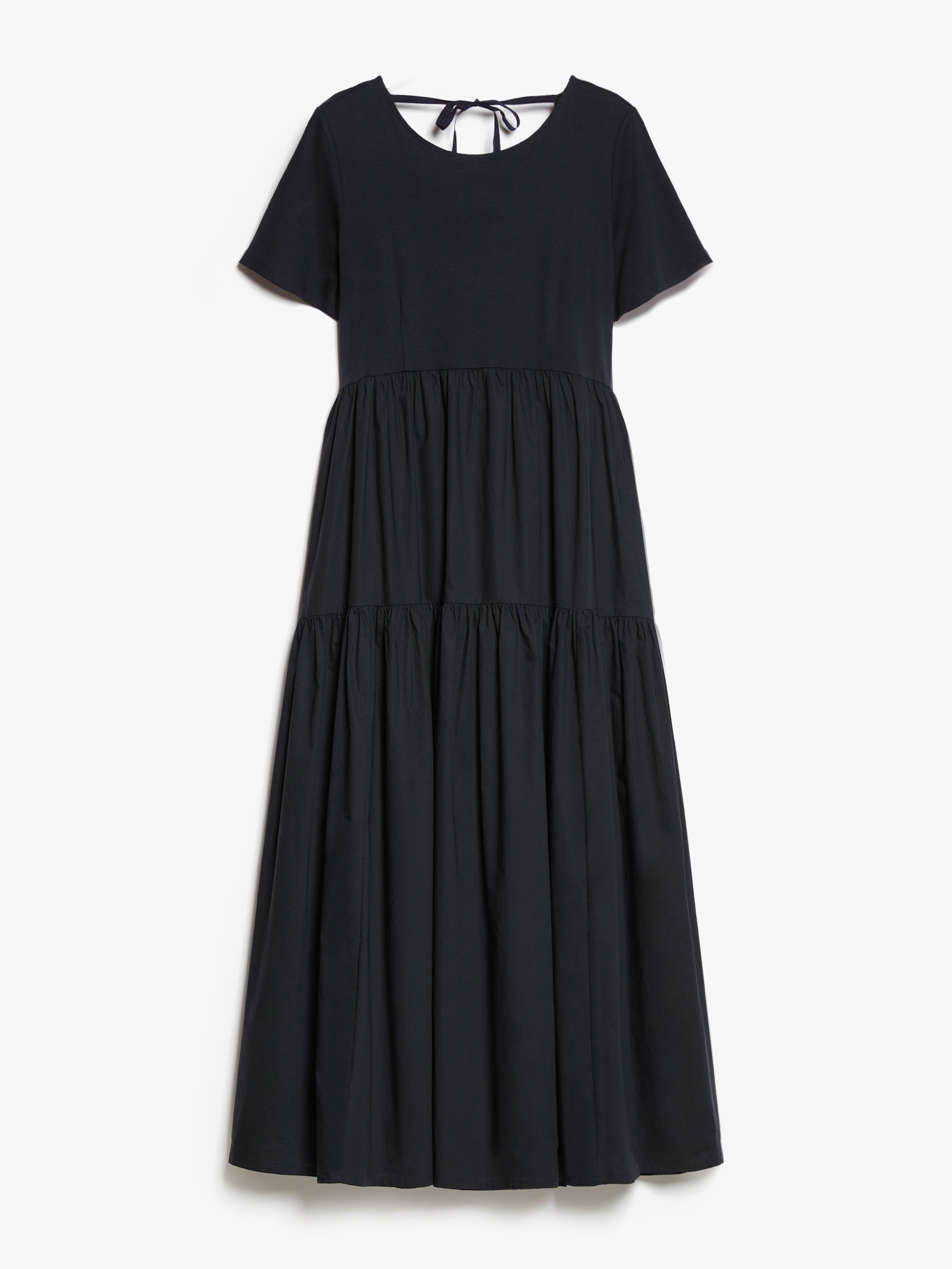 PALMIRA Long jersey and poplin dress - 1