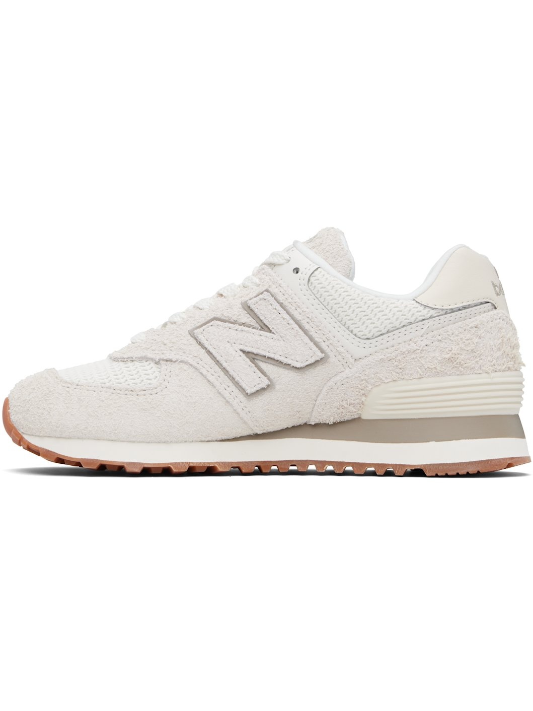 Beige & Off-White 574 Sneakers - 3