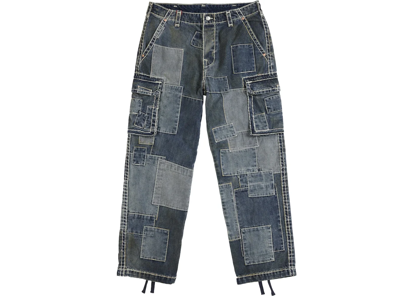 Supreme True Religion Patchwork Cargo Pant Denim - 1