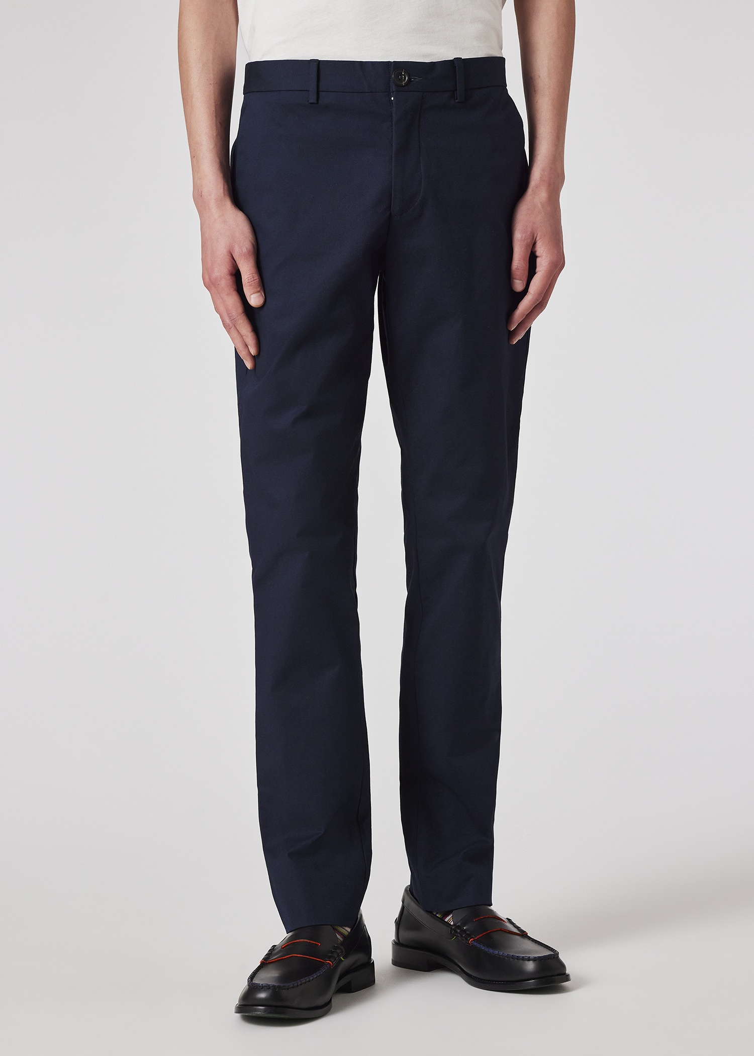Mid-Fit Navy Stretch Organic Cotton Suit - 4