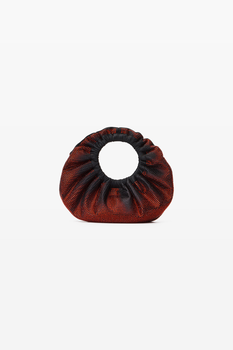 mini crescent bag in distressed crystal hotfix 4