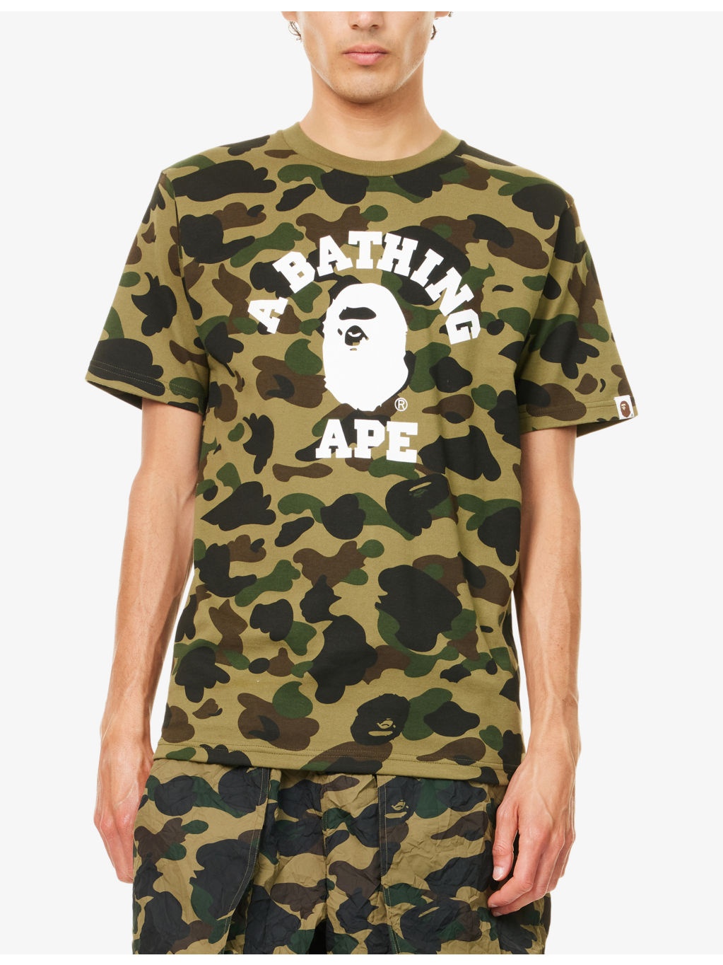Camo College Graphic-Print Cotton T-Shirt - 3