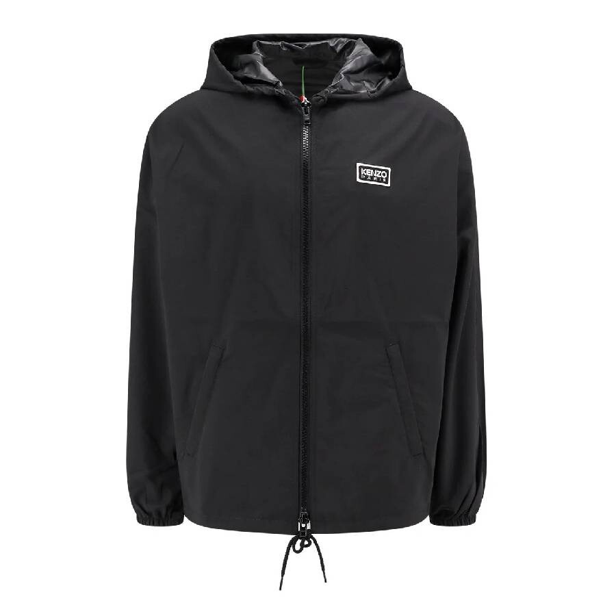 Kenzo Drawstring Logo-Patch Windbreaker Jacket - 5
