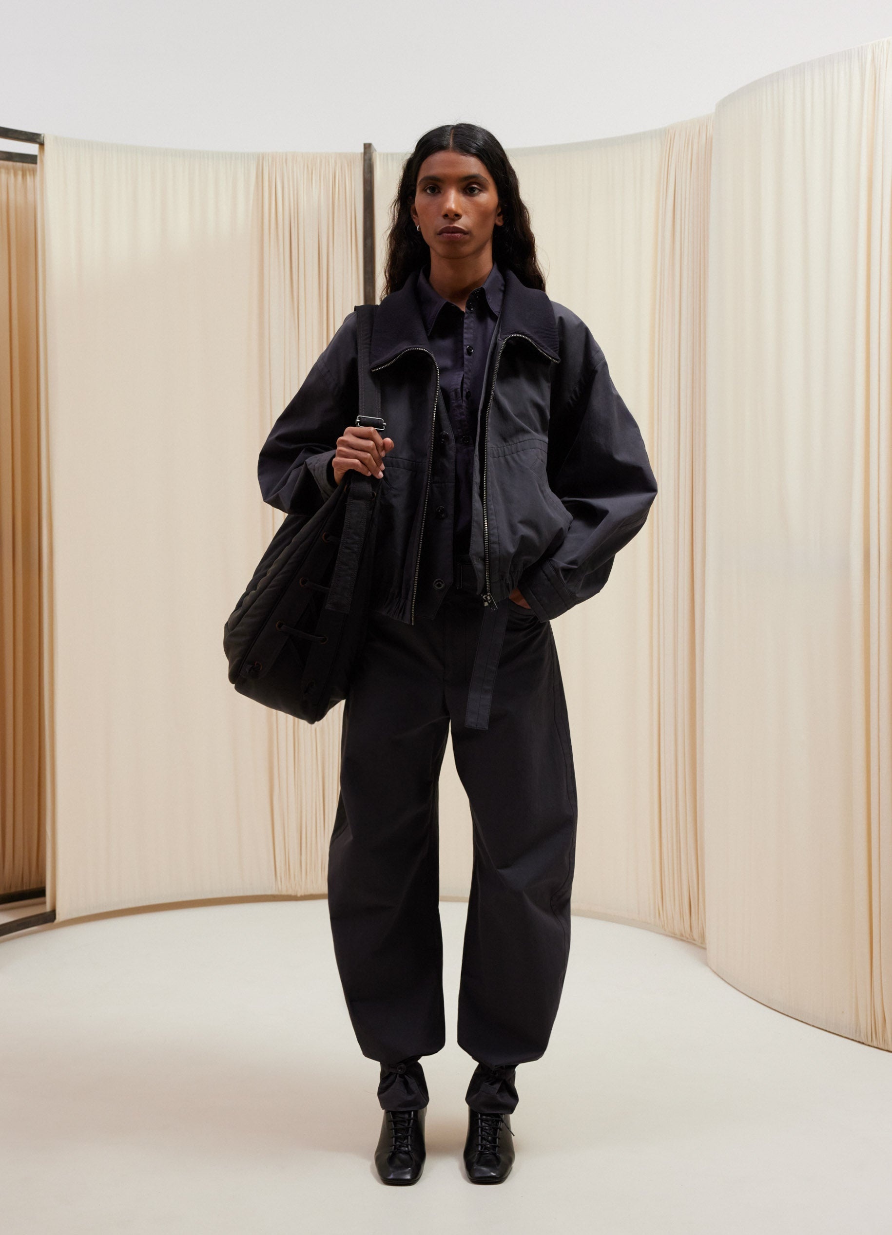 LEMAIRE ヘルト付きマキシトレス DR1045LJ1016 WH048 BELTED RIB T-SHIRT DRESS | WOMAN | DR1045LJ1016 - LEMAIRE - TMQ