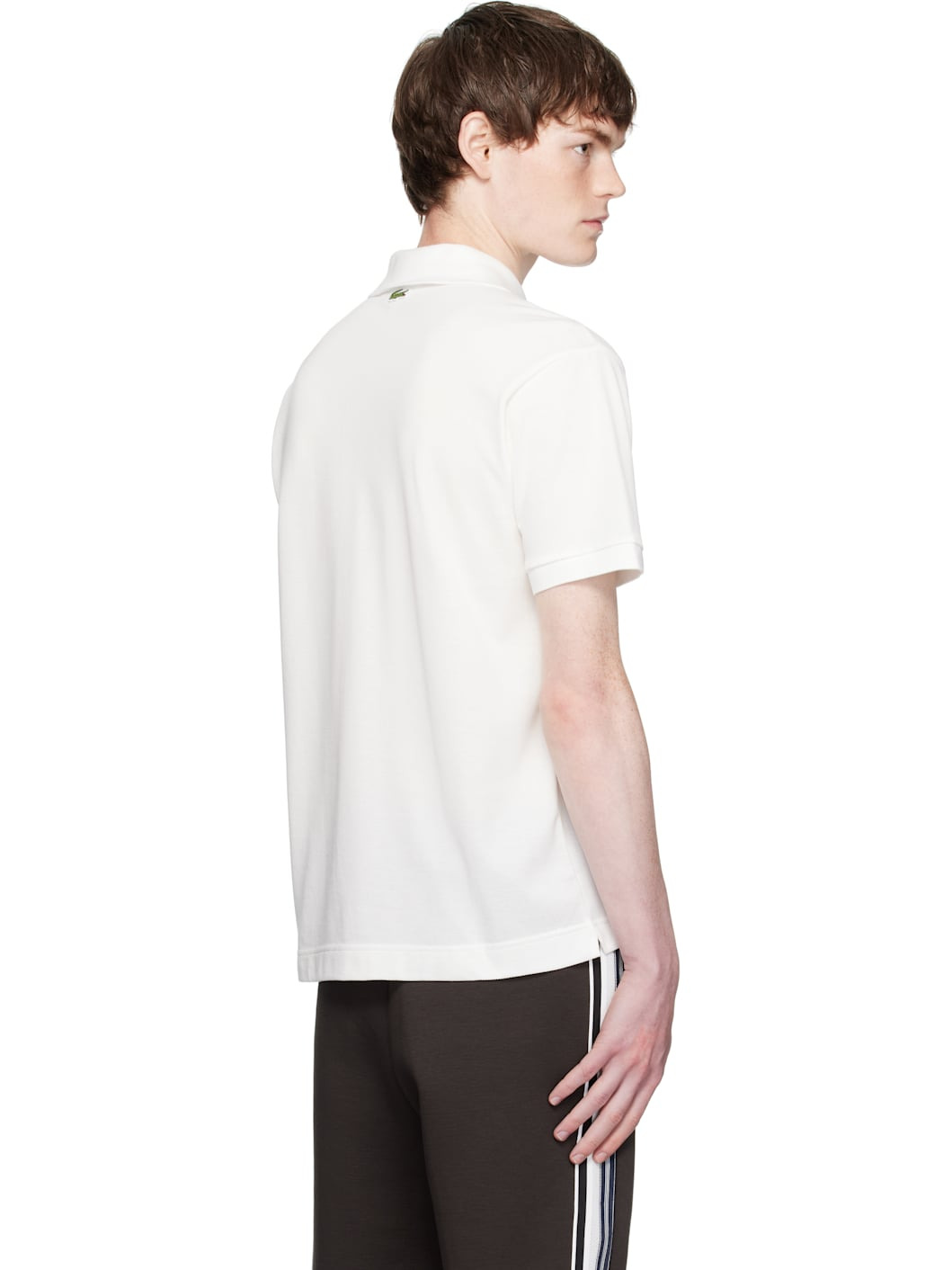 White Classic Fit Signature Print L.12.12 Polo - 3