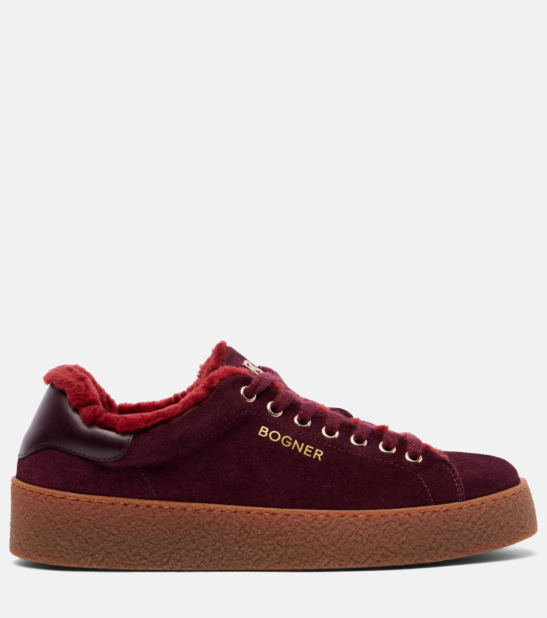 Lucerne shearling-lined suede sneakers - 4