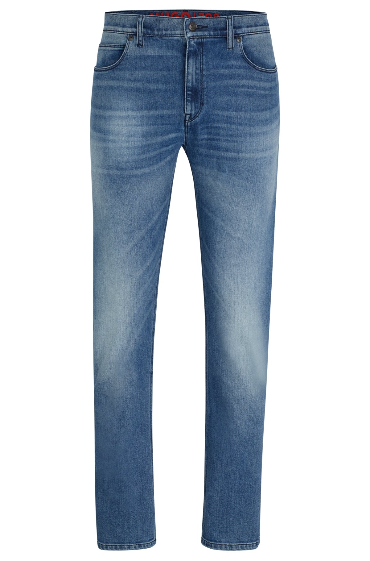 SLIM-FIT JEANS IN BLUE COMFORT-STRETCH DENIM - 1