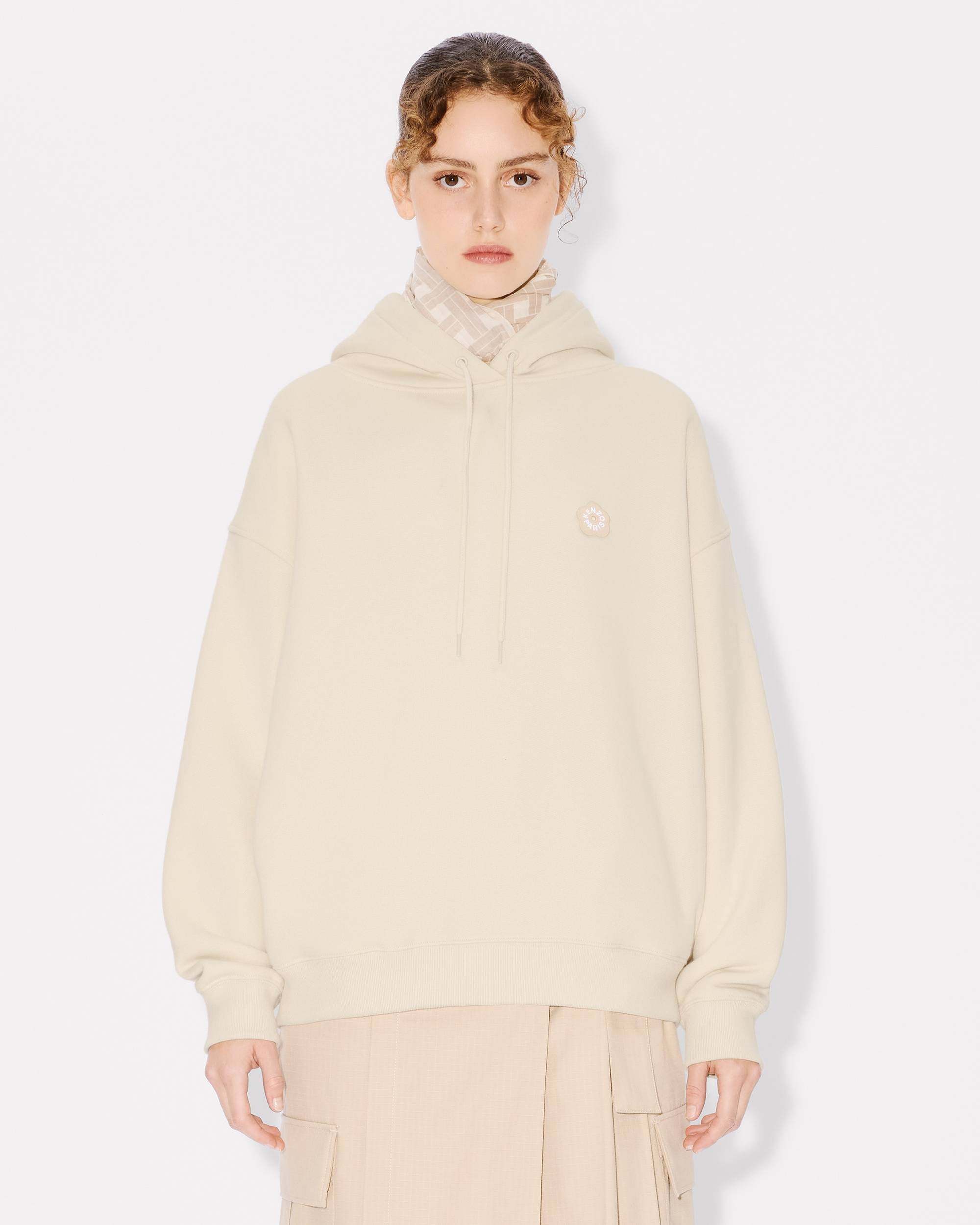 'Boke Flower 2.0' embroidered oversized hoodie in cotton - 3